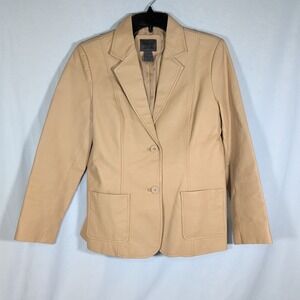 Vintage Uniform By John Paul Richard Women's Petite Brown Leather Jacket Size P8